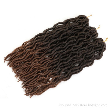 100% Synthetic Kanekalon Fiber 18 Inches Straight Faux Braids Locs Crochet Hair